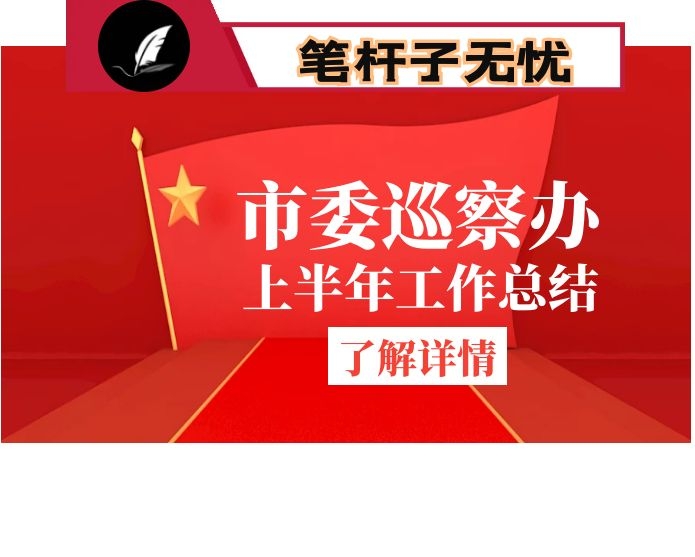 市委巡察办上半年工作总结及下半年工作要点