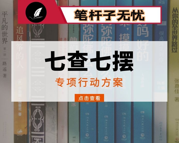 关于开展七查七摆专项行动的工作方案