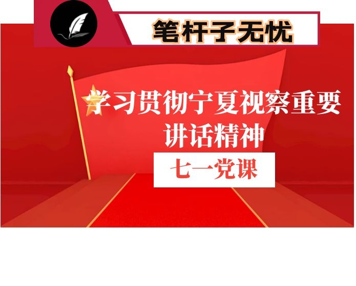 学习宁夏重要讲话精神专题党课七一党课