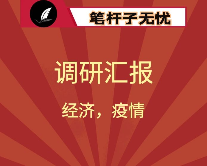 市长调研经济工作汇报材料