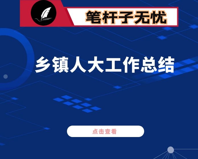 2020年度乡镇人大工作总结