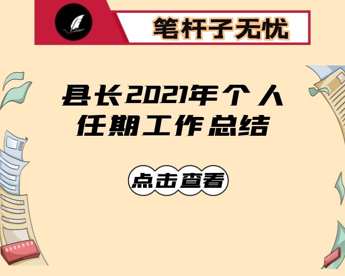 县长2021年个人任期工作总结