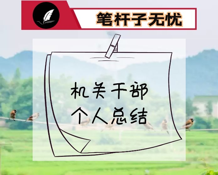 机关干部个人总结
