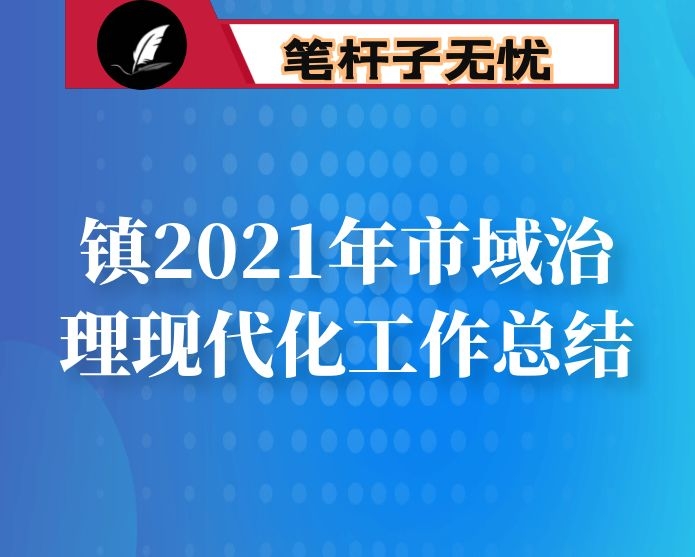 镇2021年市域治理现代化工作总结