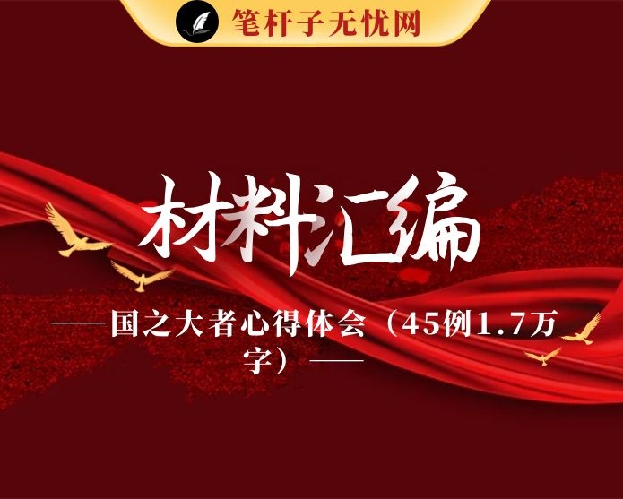 国之大者心得体会（45例1.7万字）